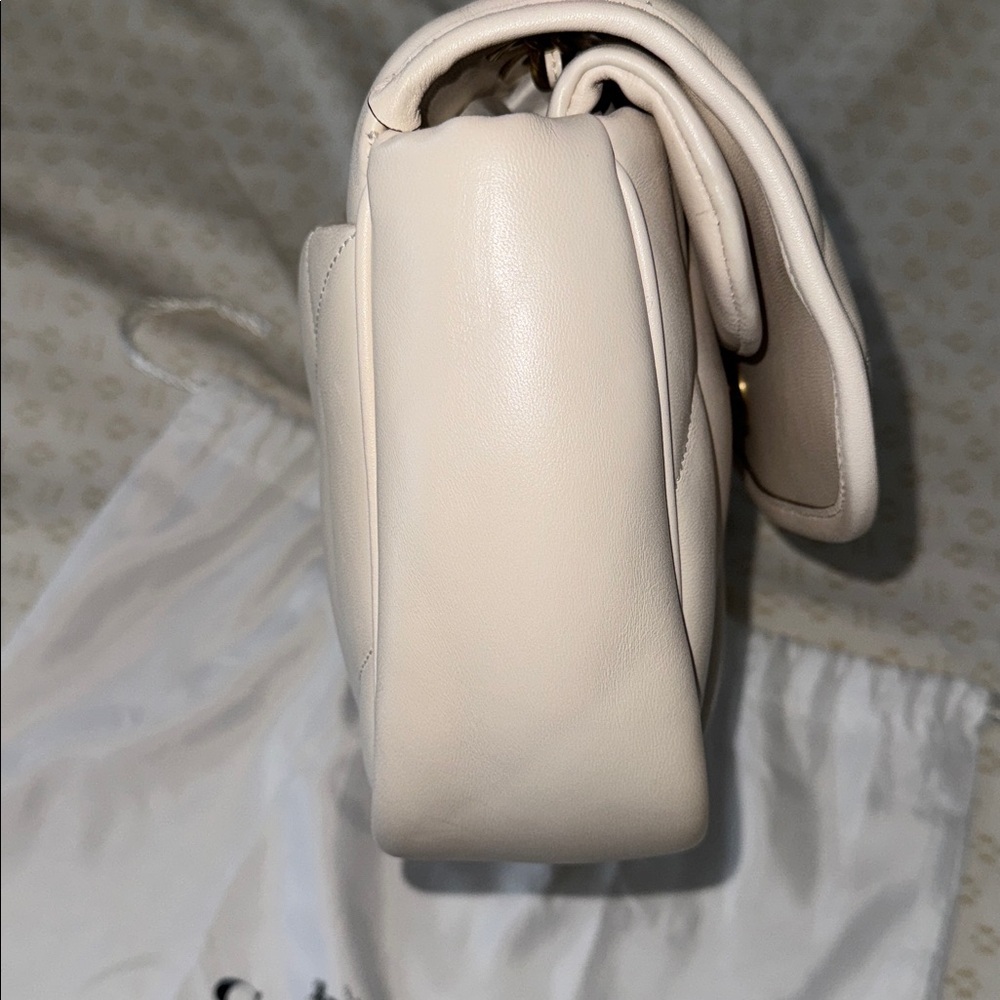Coach Maddison Pillow Convertible Shoulder Bag NWT Largest size in Chalk - Picture 12 of 17